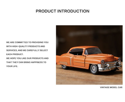 1:32 Alloy Diecast Mustang GT Classic Vintage Car Model Pull Back Car Miniature Vehicle Replica For Collection Gift for Kid