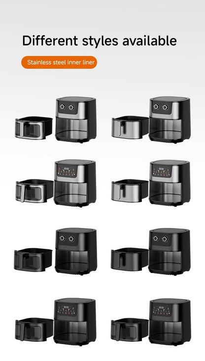 Fritadeira de ar inteligente de tela sensível ao toque, grande capacidade de 15L, aço inoxidável, multifuncional digital comercial