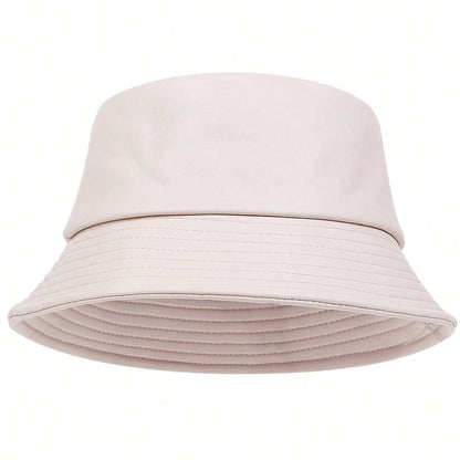 winter Fashion bucket hat Artificial leather windproof warm bucket hats men women wild tide cap Panama fisherman caps gorras