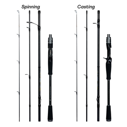 Vara de Pesca de Isca MAXIMUS 1.8m 2.1m 2.4m 2.7m 3.0m Carbono 30T Spinning Baitcasting Guia FUJI Viagem Casting 3-35g L/M/MH BIUTIFU