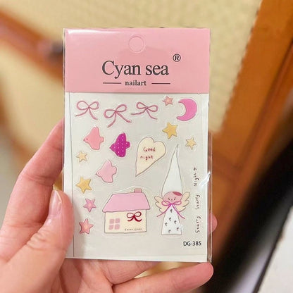 Korean INS-style Jelly Stickers Cute 3D Relief Decal Decorative Kawaii Stickers Mobile Phone Case DIY PC Waterproof Decals