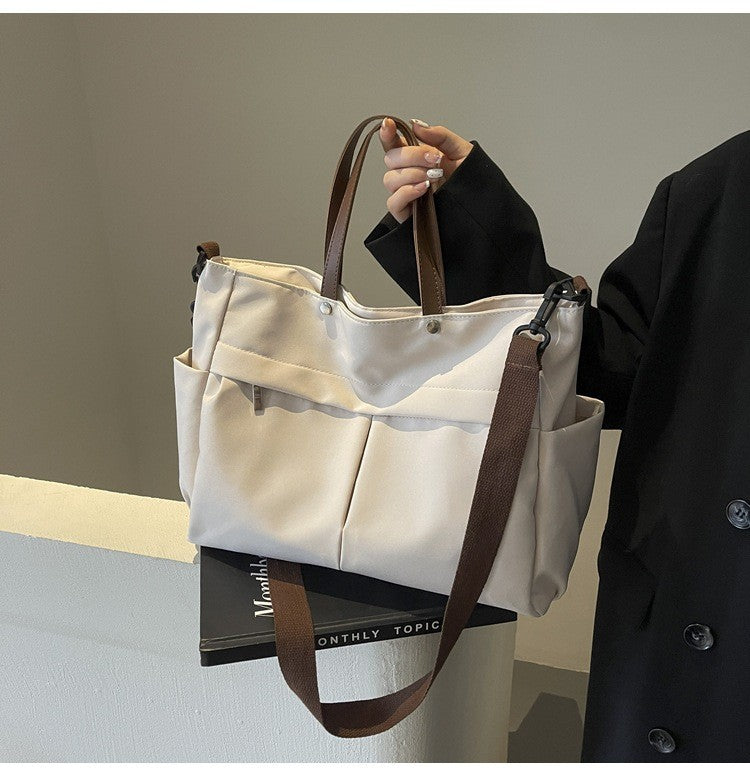 Multi Functional Tote Bag: Durable Nylon Work & Daily Shoulder Purse, Large Capacity Handbag Crossbody Bags for Women Daily Use