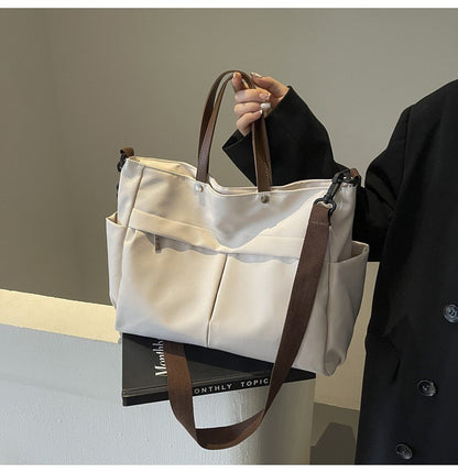 Multi Functional Tote Bag: Durable Nylon Work & Daily Shoulder Purse, Large Capacity Handbag Crossbody Bags for Women Daily Use