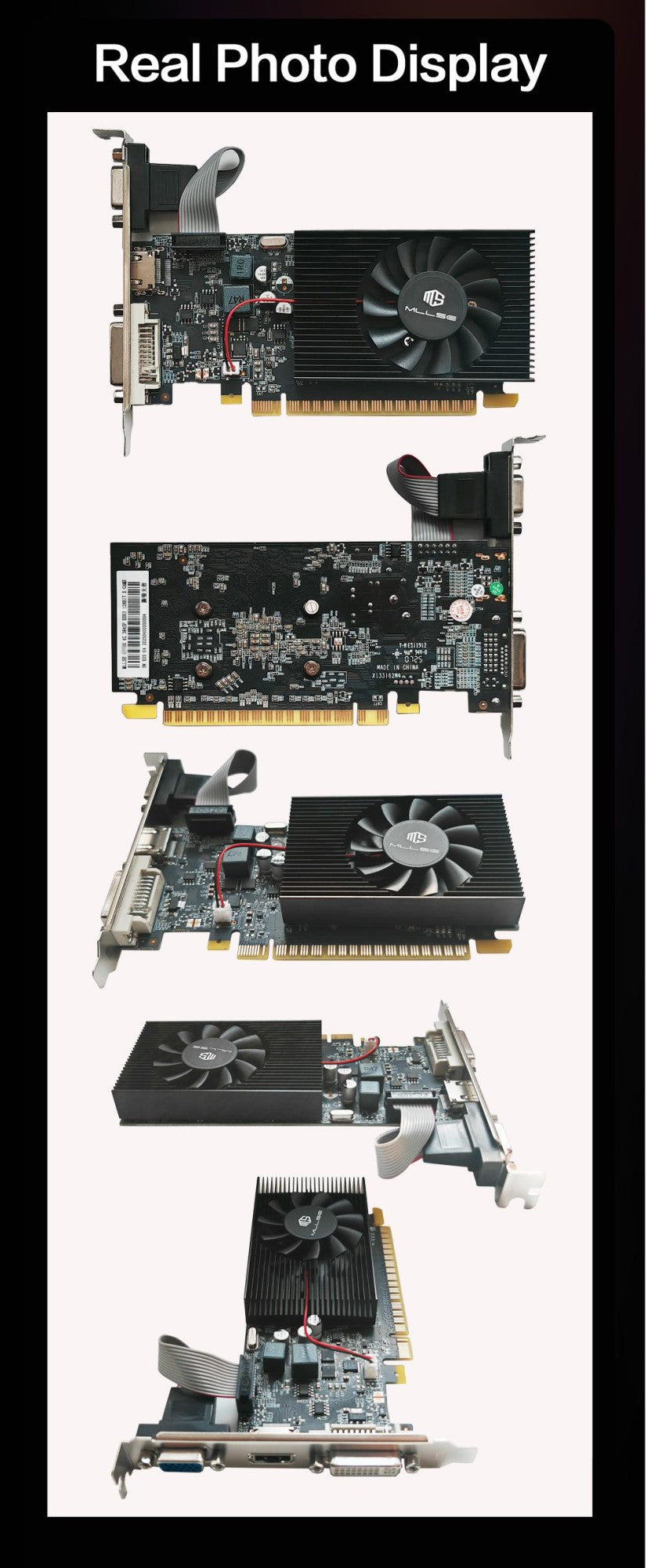 MLLSE GT 610 2GB Graphics Card GDDR3 64Bit DVI VGA PCI-E 2.0 Geforce GPU Gt 610 Gaming Video Card Placa De Video