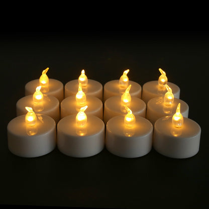LED Candles 24/12 Pack Flameless Flickering Tea Light Warm White Candle for Party Wedding Birthday Christmas Gifts Home Decor