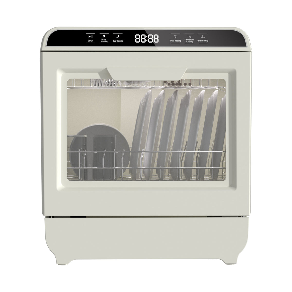 Portable Smart Mini Dishwasher for Home Kitchen Factory Direct Electric UV Drying 6-8 Sets Tableware for Hotels