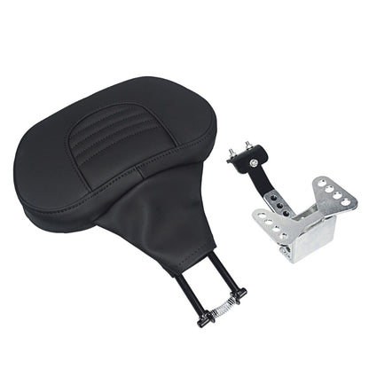 Almofada Encosto de Piloto Ajustável para Motocicleta com Suporte de Montagem para Harley Touring CVO Road King Electra Street Glide FLTRX 09-24
