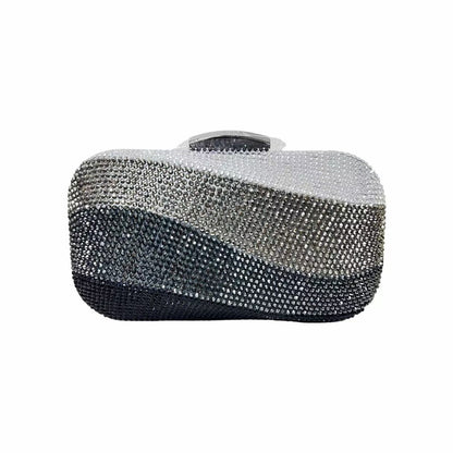 Colorful Rainbow Colors Diamond Evening Purse Wedding Party Crystal Clutch Wallet Bag Banquet Gala Dinner Female Handbag