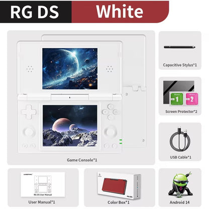 Anbernic RG DS Video Game Console Dual 4.0” IPS Screen Android 14 Support Dual Application On Split Screens & Hall Switch Chip