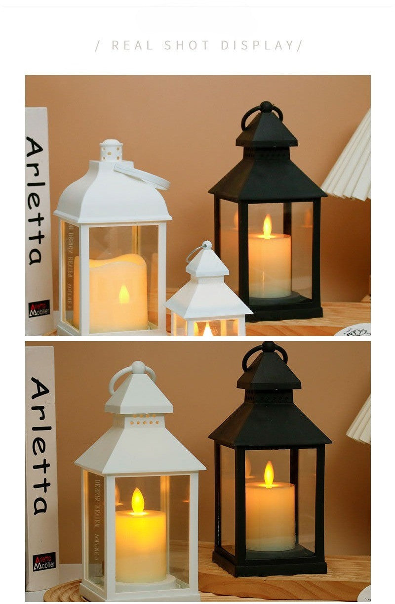 Portable LED Candle Lamps Camping Horse Tent  Lanterns Outdoor Garden Desk Holiday Atmosphere Retro Night Light Decorative Lamps