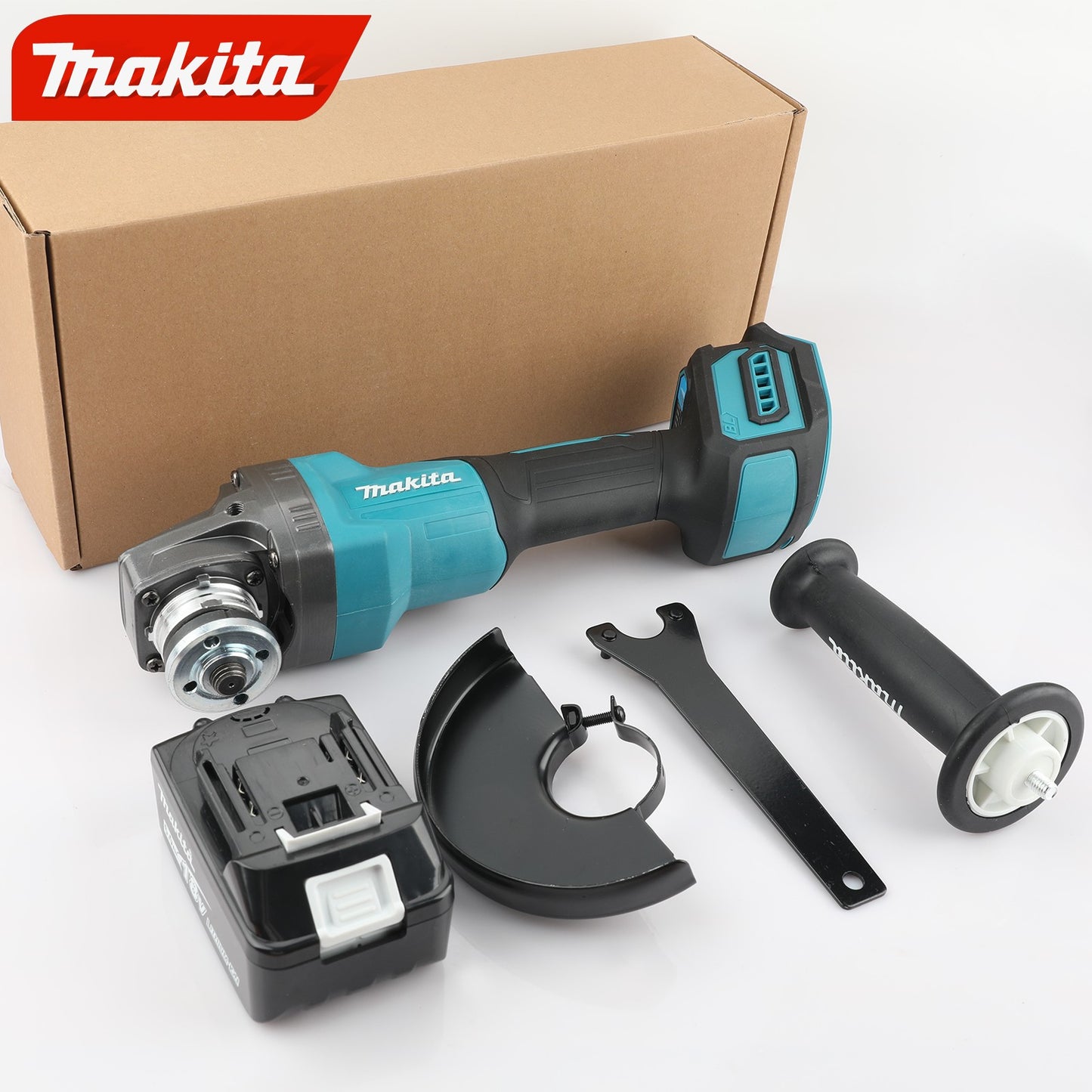 Makita nova esmerilhadeira angular de carregamento de alta potência GA035G, máquina de corte e retífica elétrica a lítio sem escovas