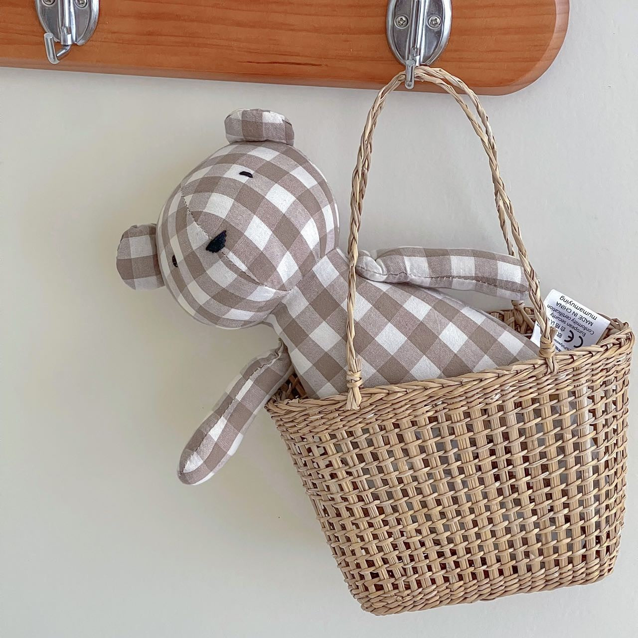 2024 New Little Bear Cloth Art Doll Cute and Creative Cloth Doll Doll Doll Adorable Baby Comfort Toy