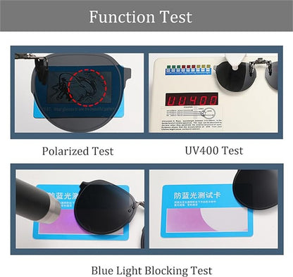 VIVIBEE Flip Up Clip on Sunglasses Polarized Men Driving Women Fishing UV400 Night Vision Sun Glasses Clips Universal Goggles