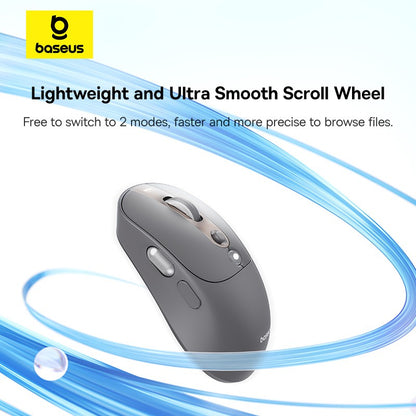 Mouse Sem Fio Baseus Editor Pro Bluetooth 5.1 Modo Duplo Bateria de Longa Duração Recarregável Ergonômico de Escritório com Display