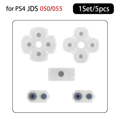 1-10Sets Replacement Conductive Rubber Pads for PS4 Controller Silicone Buttons Joystick Pads JDM-010/030/040/050 Repair Part