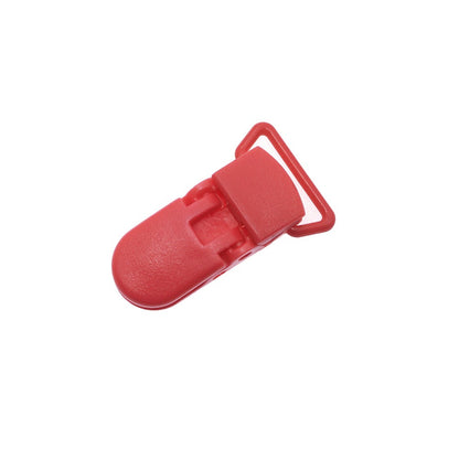 Sutoyuen 40pcs Hot D Shape Kam Plastic Pacifier Clips Plastic Baby Soother Dummy Suspender Chain Holder Clips for 20mm Ribbon