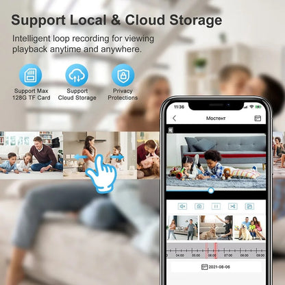 E27 Bulb Surveillance Outdoor Security Camera Automatic Night Vision Color Indoor Motion Detection Focus Zoom WiFi Camera