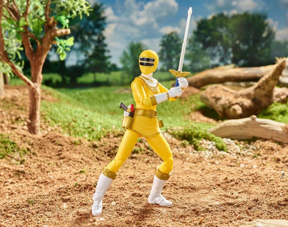 Power Rangers Lightning Collection Ranger Zeo Amarelo, Ranger Fantasma do Espaço, Ranger Rosa Dino Charge, Ranger Verde - Bonecos de Ação