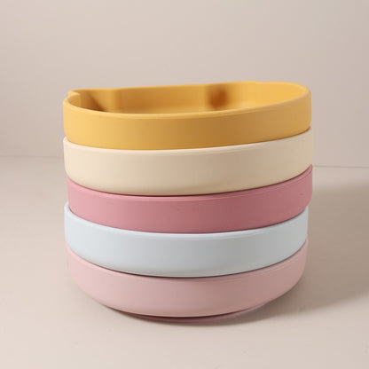 Personalised baby bear shape silicone feeding plate My First Bear Plate | Custom Name & Strong Suction for Easy Feeding