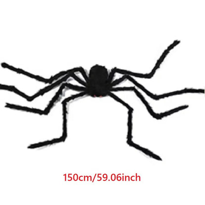 1/3pcs Giant Black Plush Spider Halloween Decorations Outdoor Scary Large Spiders Halloween Party Bar Haunted House Horror Props