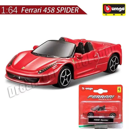Burago 1:64 Ferrari Series SF90 488P Roma F430 F12 Liga de Carro Modelo Brinquedos Infantis Coleção de Presentes de Férias Modelo de Carro Atacado