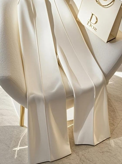 Faionable High Waist Wide Leg Casual Pants Women's Spring Autumn New Sle High Sensation Straight Tube Pants Trendy