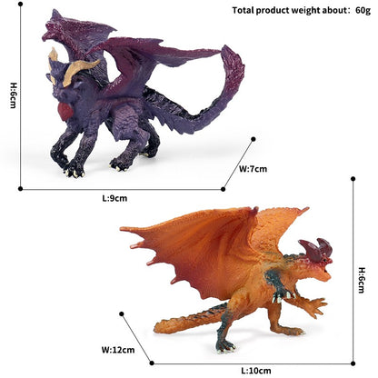 Oenux Simulação Dinossauro Dragão Tartarugas Touro de Fogo Orangotango Golem de Magma Modelo Animal Figuras de Ação Coleção de PVC Brinquedo Infantil Presente