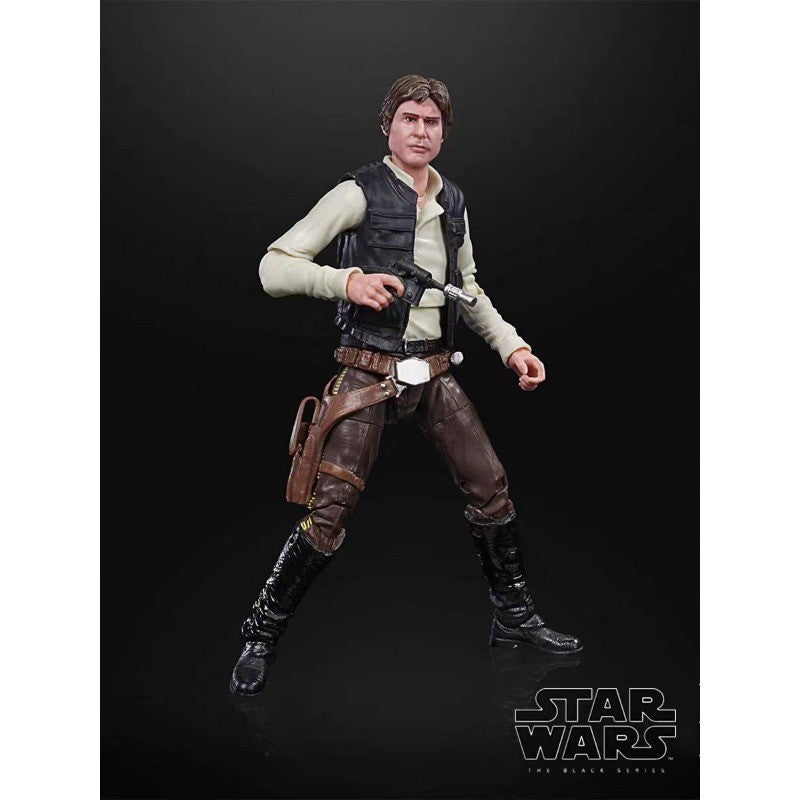 Original Hasbro Star Wars The Black Series Han Solo (Endor) Anime Figure Toys Collection Model