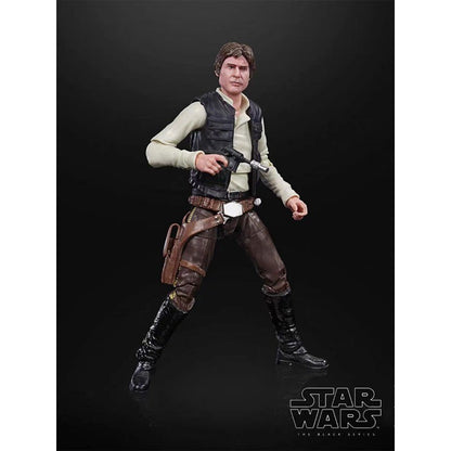 Original Hasbro Star Wars The Black Series Han Solo (Endor) Anime Figure Toys Collection Model
