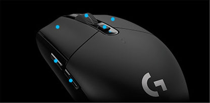 Mouse Gamer Sem Fio Logitech G304 LIGHTSPEED 12000 DPI Mouse Sem Fio Acessórios para Notebook Sem Versão de Driver