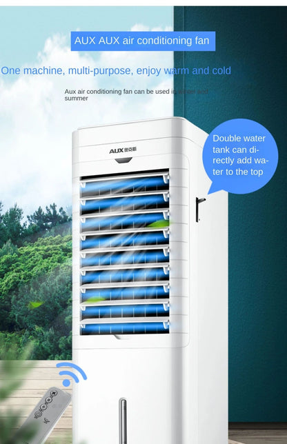 Ventilador de Ar Condicionado Portátil AUX Inovador 220V, Ventilador de Ar Frio de Uso Duplo com Funções de Aquecimento e Resfriamento A