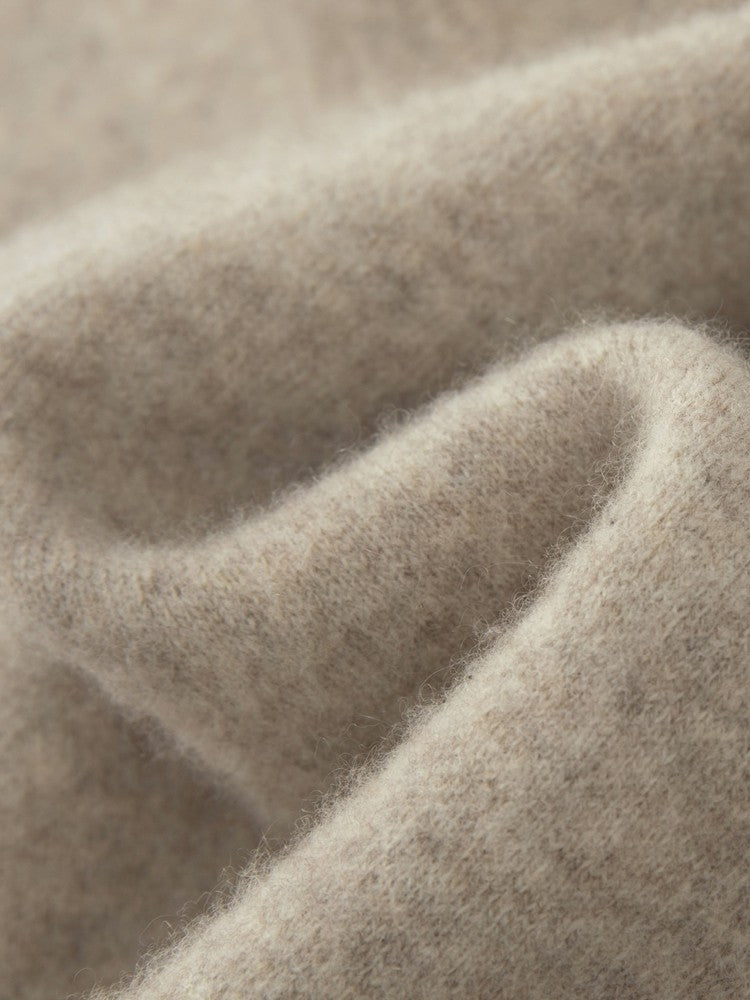 ADDONEE Men's 100% Wool Hoodie Cardigan Straights Leg Pants Set Autumn Winter Thick Cashmere Knitwear Sweater Trousers Suit