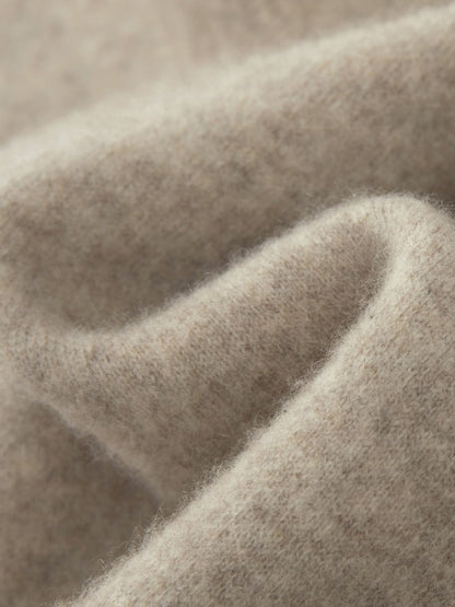 ADDONEE Men's 100% Wool Hoodie Cardigan Straights Leg Pants Set Autumn Winter Thick Cashmere Knitwear Sweater Trousers Suit