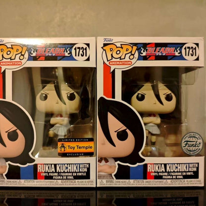 Funko Pop Original Shinigami Rukia Kuchiki Bonecos de Ação Modelo Figura de Vinil Decoração Boneca Edição Limitada Brinquedo Colecionável Presente