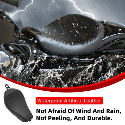 Banco Solo Preto Dianteiro para Piloto/Condutor de Moto para Harley Sportster XL 1200 883 72 Forty Eight 2016 em diante