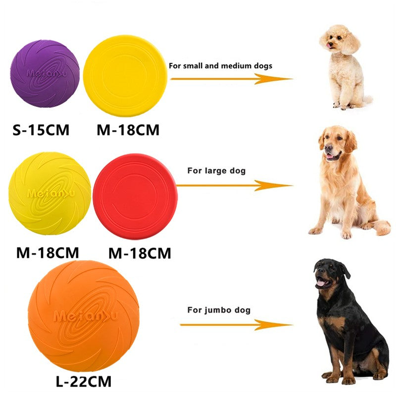 OUZEY Brinquedos de Disco Voador Resistente à Mordida para Cães, Brinquedos Multifuncionais para Treinamento de Filhotes, Jogos Interativos ao Ar Livre, Produtos para Cães de Estimação