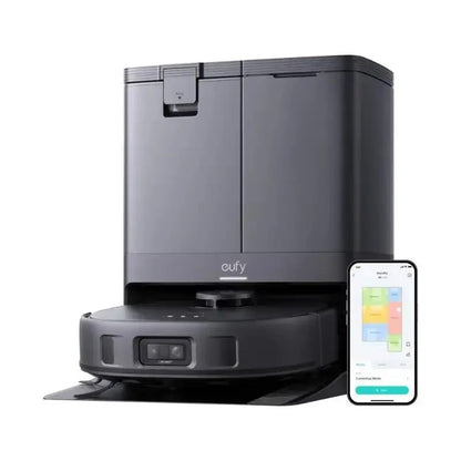 eufy X10 Pro Omni Robô Aspirador e Passa Pano, Sucção de 8.000 Pa, Mops Duplos com Elevação Automática de 12 mm e Detecção de Tapetes,
