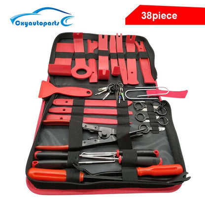Ferramentas para carros Kit de desmontagem de interior de carro Ferramenta de remoção de acabamento de plástico extrator de clipes de carro Ferramentas de painel DIY para conjunto de extrator de acabamento automotivo