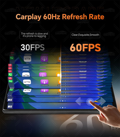 K2 Pro 11.3" DVR Automotivo 4K Câmera Sem Fio Carplay Android Auto Tela AI Câmera de Painel Gravador de Vídeo de Lente Dupla GPS de Navegação de Painel