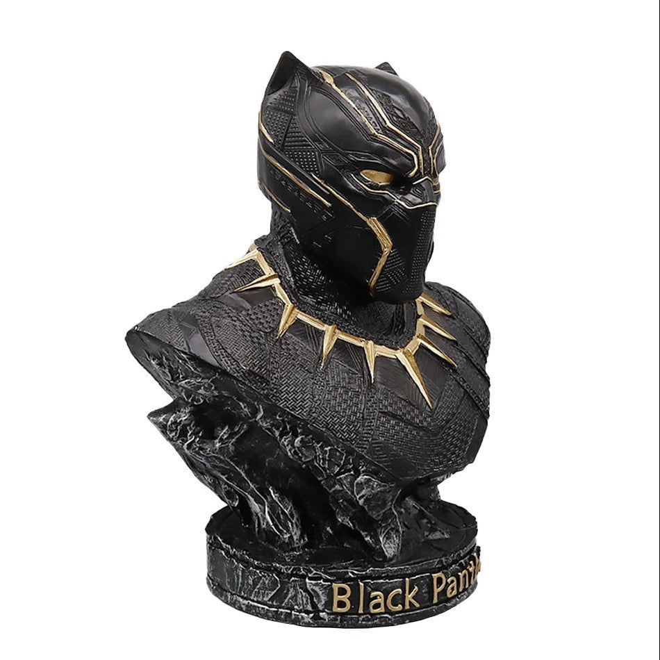 Iron Man Panther Bust Anime Figure Statue marvel Avengers Large Figure Living Room Ornament Resin Collection Gift Toys