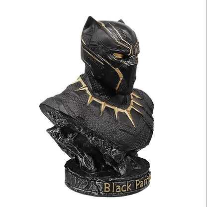 Iron Man Panther Bust Anime Figure Statue marvel Avengers Large Figure Living Room Ornament Resin Collection Gift Toys