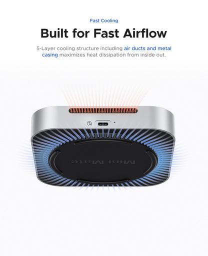 Dock de mesa ORICO MiniMate com expansão de armazenamento SSD externo de 40 Gbps para MacMini 4 com armazenamento SSD de 512 GB 1 TB 2 TB 3 TB 4 TB 8 TB