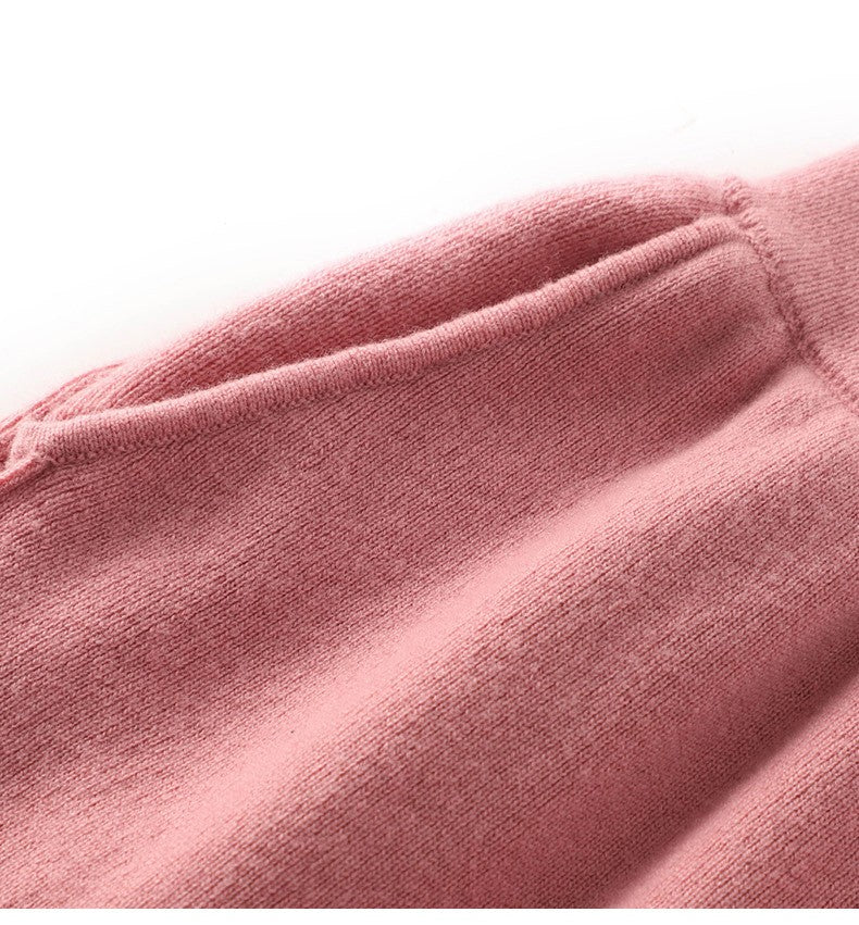 High Waist Wide Leg Woolen Pants Women's Loose Casual Black Long Trousers Autumn Fashion Elegant Commuting Style