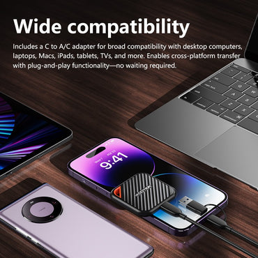 KOOTION X6Max Portable SSD 1TB 512GB USB-C PSSD USB 3.2 External SSD Gen 2x2 Portable Solid State Drive for iPhone15 16 PC Mac