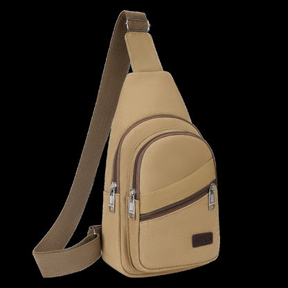 Men's Canvas Crossbody Bag Wear-resistant Outdoor Shoulder Messenger Bag for Travel Sports Daily Casual Durable