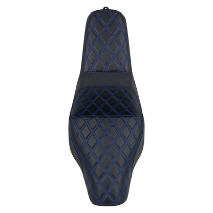 Banco Duplo de Moto para Piloto e Garupa Almofada Dianteira Traseira para Harley Softail Sport Glide FLSB Low Rider FXLR FXLRS 2018 em Diante