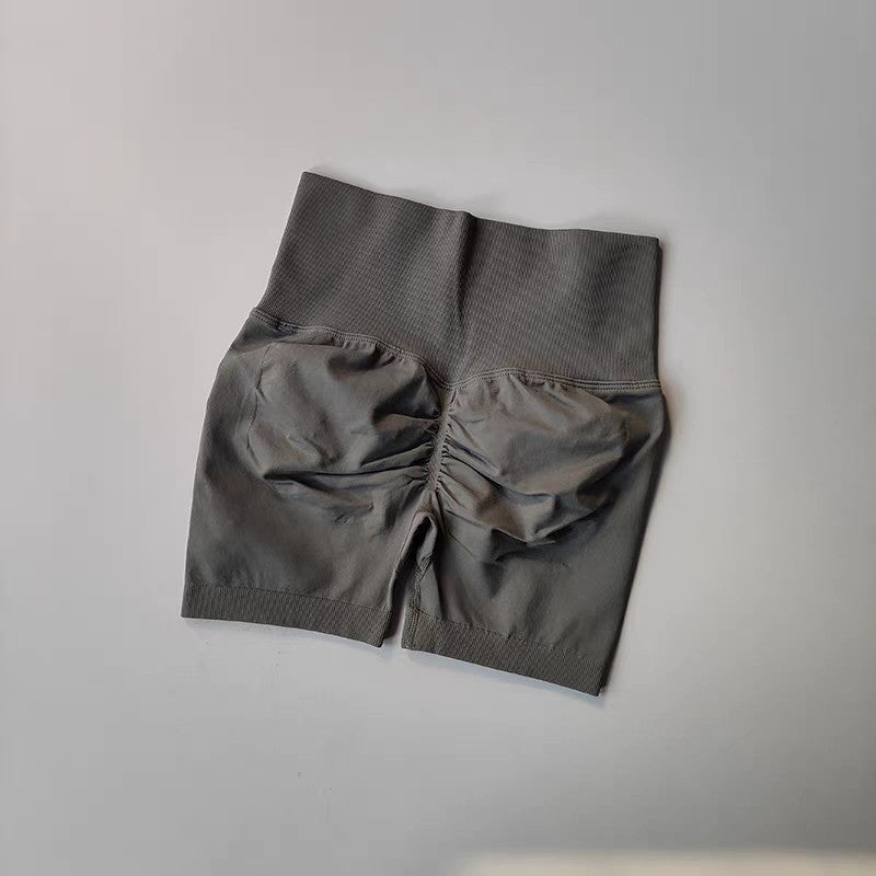 Summer High-Waist Women's Yoga Shorts Breathable Fitness Shorts Butt Lift Sports Running Cycling Push-Up Workout Gym Shorts