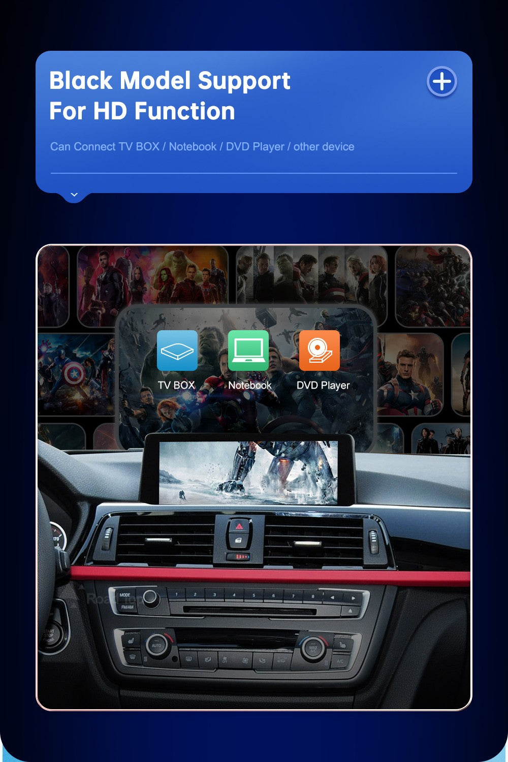 Wireless Android Auto For BMW 3 4 Series F30 F31 F32 F33 F34 F35 F36 CIC NBT EVO 2011-2020 Carplay Interface Mirror Link Airplay
