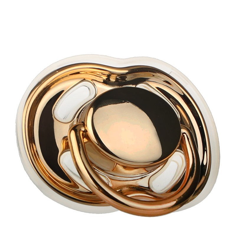 MIYOCAR BPA free CPSIA/CPSC PASS gold sliver pacifier with box set ideal gift for baby unique in the world bling pacifier