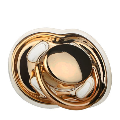 MIYOCAR BPA free CPSIA/CPSC PASS gold sliver pacifier with box set ideal gift for baby unique in the world bling pacifier